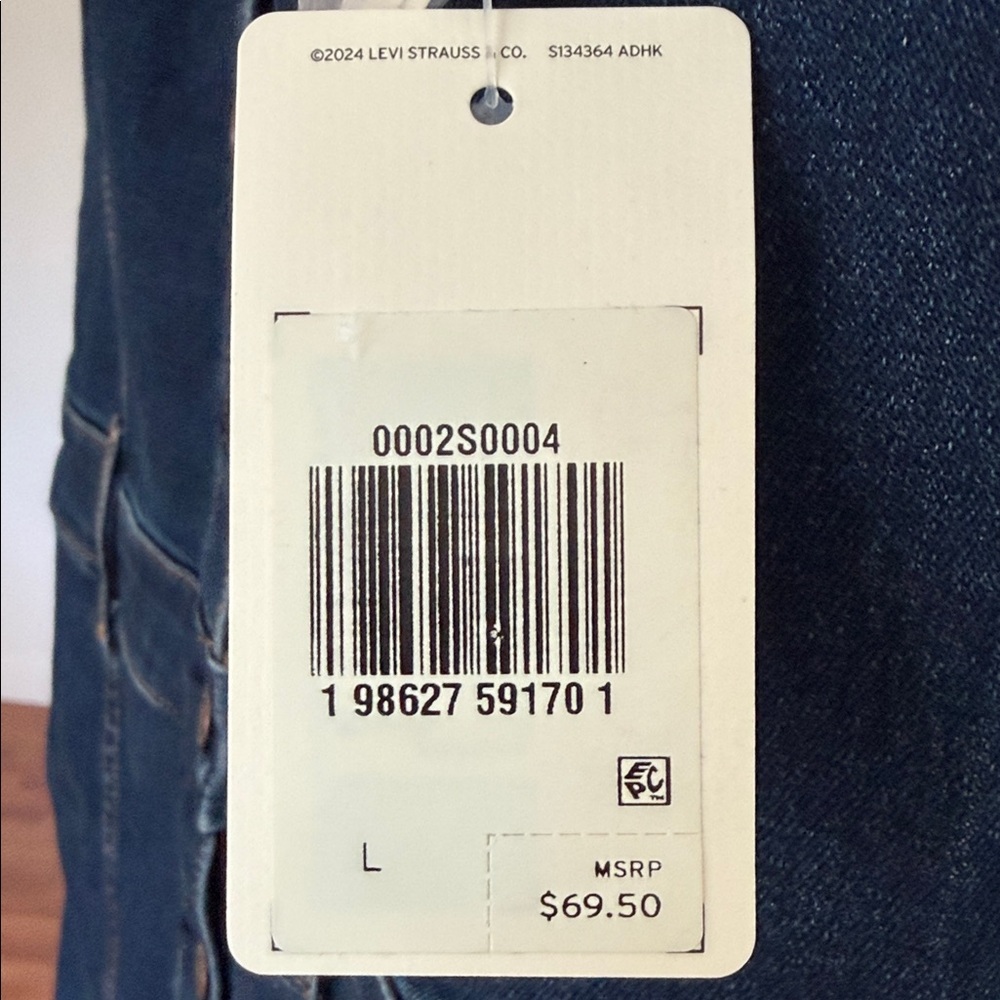 Levi's Strapless Dark Indigo Denim Dress - Picture 3 of 12